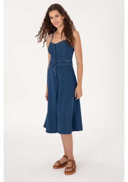 Kadın Mavi Elbise (Jean) 50305565-DN0022 modelleri