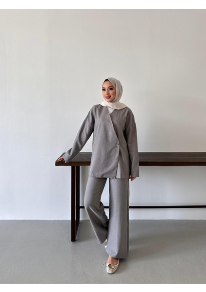 Kadın Giyim Gri Tunik Pantolon Takım,alt Üst Takım modelleri