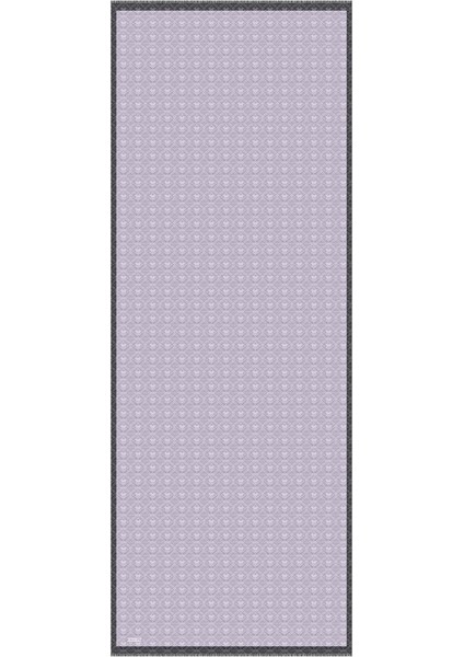 Gri Monogram Desen Ipek Pamuk Şal fırsatları