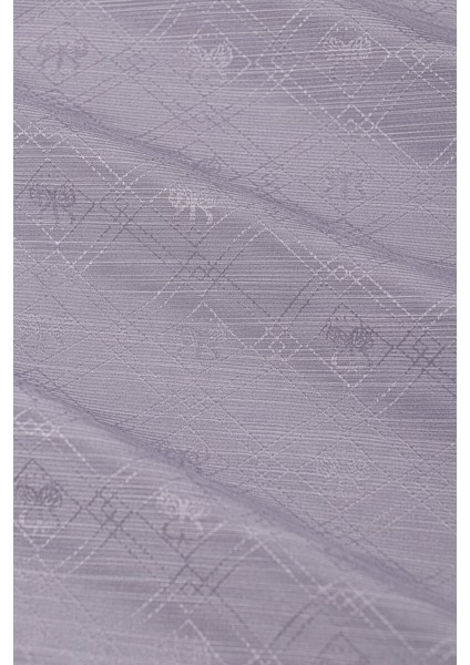 Gri Monogram Desen Ipek Pamuk Şal indirimleri