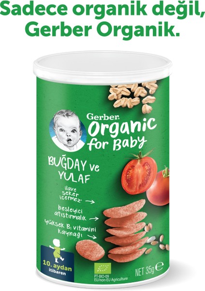Organik Buğday ve Yulaflı Bebek Atıştırmalığı 35G x 10 Adet fiyatları
