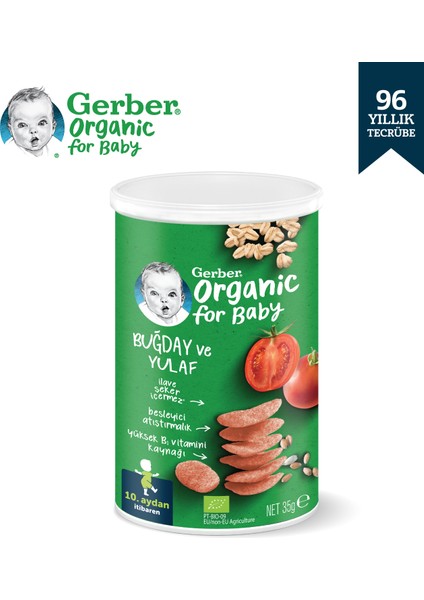 Organik Buğday ve Yulaflı Bebek Atıştırmalığı 35G x 10 Adet modelleri