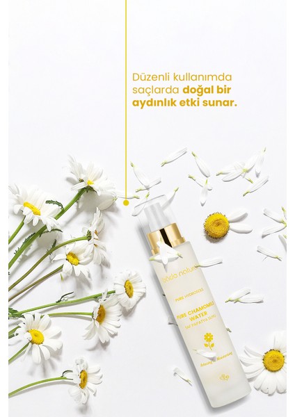 Papatya Suyu Saç Toniği %100 Doğal ve Saf 30 ml - Seyahat Boy fiyatları