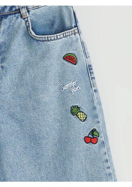 Lcw Kids Mavi Wideleg Kız Çocuk Jean Pantolon fiyatları