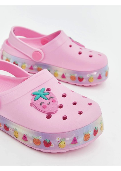 Lcw Steps Pembe Tabanı Işıklı Kız Çocuk Plaj Sandaleti fırsatları