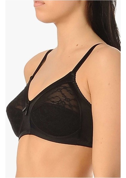 Kadın Siyah 1905 Dantel Detaylı Toparlayıcı Küçültücü Sütyen