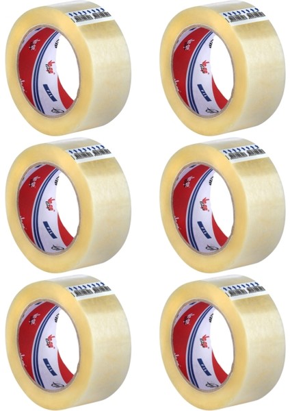 Fil Koli Bandı, 6 Adet, 45 mm x 100 M, Şeffaf, Hotmelt Yapışkan fiyatları