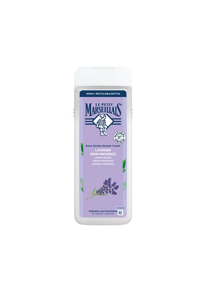 Le Petit Marseillais Lavanta Balı Duş Jeli – 400 ml | Yatıştırıcı ve Besleyici Formül | Doğal Içerikli Duş Keyfi