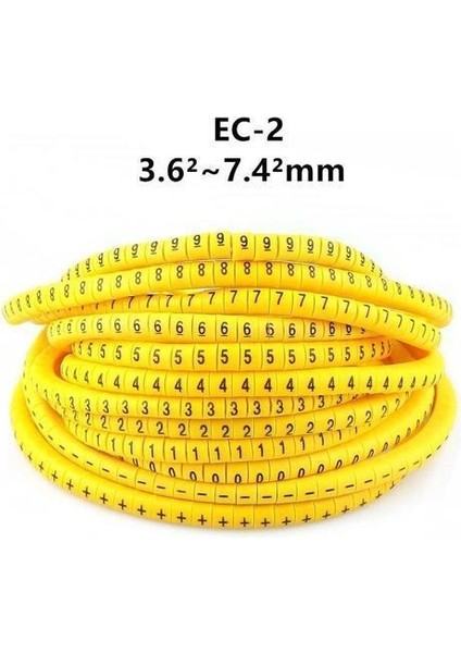 Ec-2 "0-9" Kablo Marker - 250 Adet modelleri