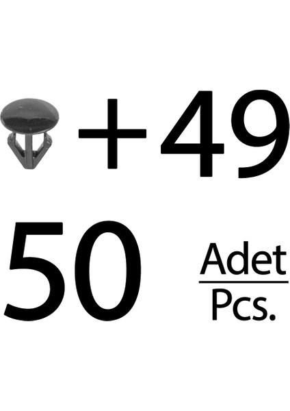 Mazda 6, CX9, CX7 için 50'li Toz Fitil Klips