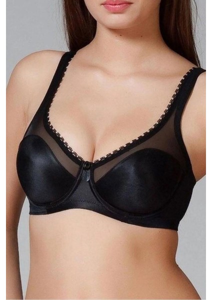 Yeni Inci Kadın Desteksiz Balenli Askı Transparan Detaylı Toparlayıcı Sütyen (1640)