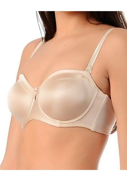 Kadın Ten Straplez Balenli Toparlayıcı Sütyen 1680