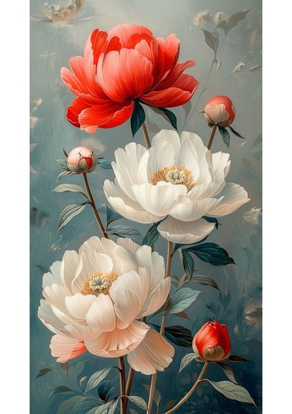 Beyaz Çiçek Duvar Dekarasyon Duvar Süsü Kanvas Tablo Canvas Ölçü Seçmeyi Unutmayınız :) fiyatları