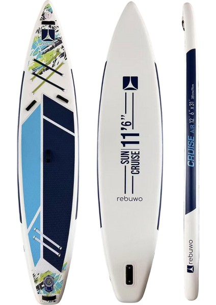 Pro Sup Şişme Sörf Tahtası Stand Up Paddle Board 79*381*15 cm Mavi Yarış Board fırsatları