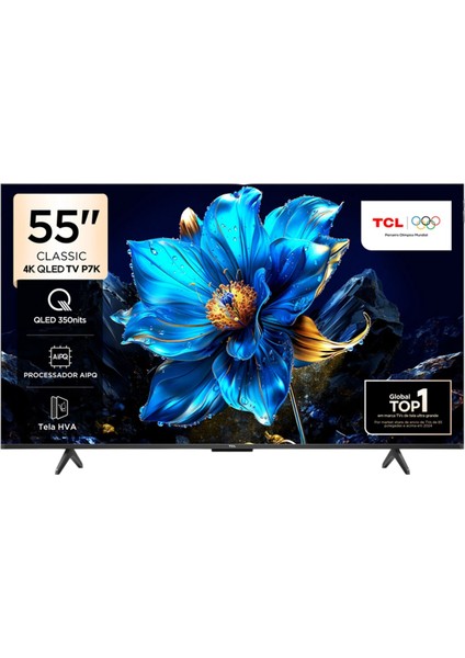 55P7K 55'' 139 Ekran Uydu Alıcılı 4K Ultra HD QLED Google TV