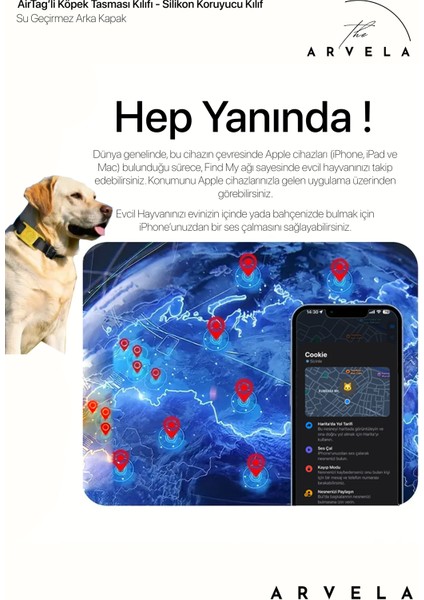 Airtag Uyumlu Köpek Tasması Kılıfı modelleri