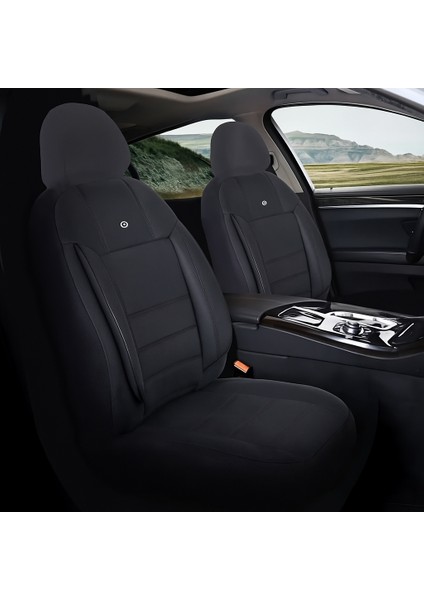 Fiat Egea Araçlara Uyumlu Oto Koltuk Kılıfı Seti - Violet Siyah