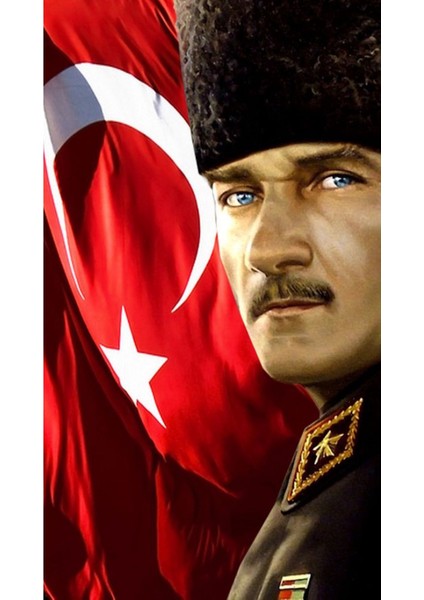 Atatürk Türk Bayrağı Hediyelik Ofis Duvar Süsü Kanvas Tablo Canvas Ölçü Seçmeyi Unutmayınız : ) fiyatları