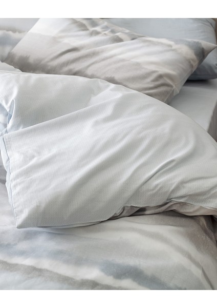 Leda King Size %100 Pamuk Ranforce Baskılı Nevresim Takımı - Gri fiyatları