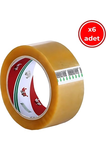 Aslan Koli Bandı, 6 Adet, 45 mm x 100 M, Kahverengi, Hotmelt