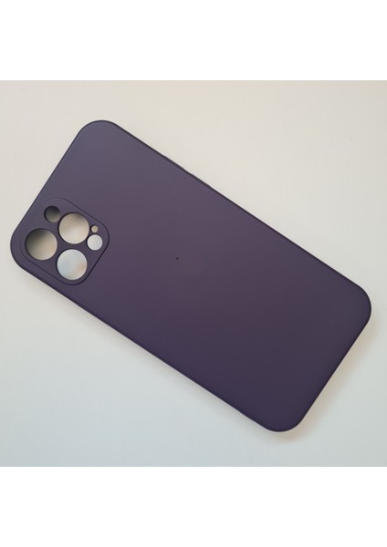 İphone 12 Pro İle Uyumlu Kamera Korumalı Lansman İçi Kadife Esnek Silikon Lansman Kılıf