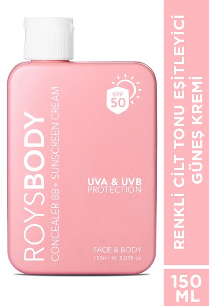 Renkli Cilt Tonu Eşitleyici Güneş Kremi 150 ml Spf 50