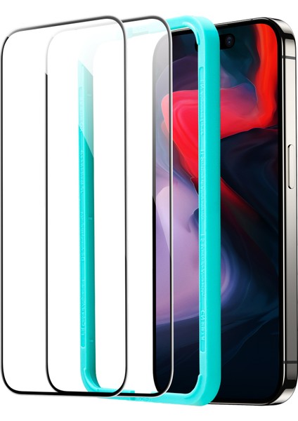Iphone 15 Pro Anti-Static Temperli Full Cam Ekran Koruyucu 2 Adet