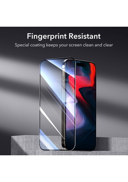 Iphone 15 Pro Anti-Static Temperli Full Cam Ekran Koruyucu 2 Adet modelleri