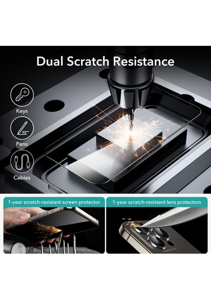 Iphone 15 Pro Anti-Static Temperli Full Cam Ekran Koruyucu 2 Adet indirimleri
