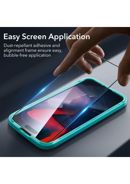 Iphone 15 Pro Anti-Static Temperli Full Cam Ekran Koruyucu 2 Adet