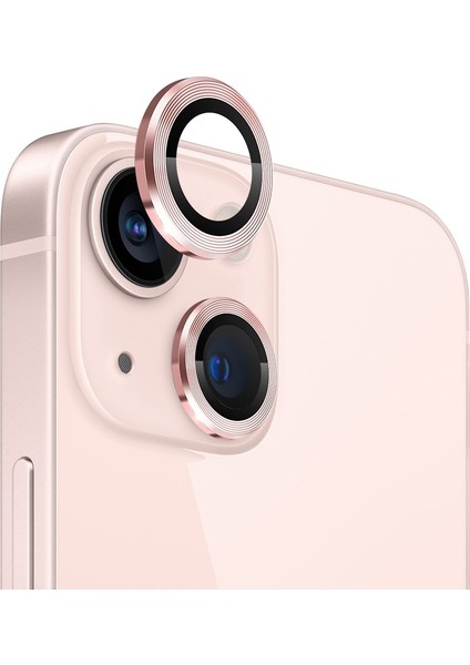 iPhone 13 Kamera Lens Koruyucu (Pembe)