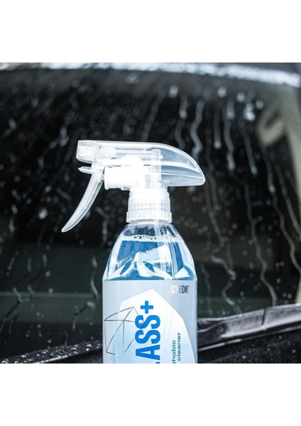 Q²m Glass+ Plus Araç Cam Yağmur Kaydırıcı Su Itici ve Temizleyici - 500 ml -Hidrofobik Parlak fırsatları