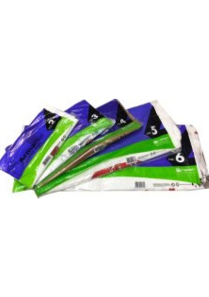 4 No Naksan Renkli Takviyeli Poşet Paket (50’li)