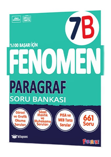 Fenomen Yayınları 7.sınıf Fenomen Paragraf Soru Bankası 7b Paragraf