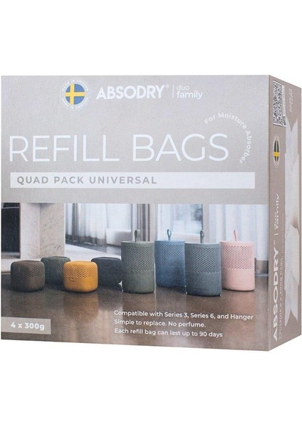 Absodry Duo Seri 3 ve Seri 6 Yeniden Dolum - 4'lü Paket