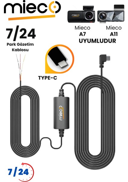 A7 ve A11 Uyumlu Park Modu Akü Bağlantı Kablosu / Hardware Kit (Type-C)