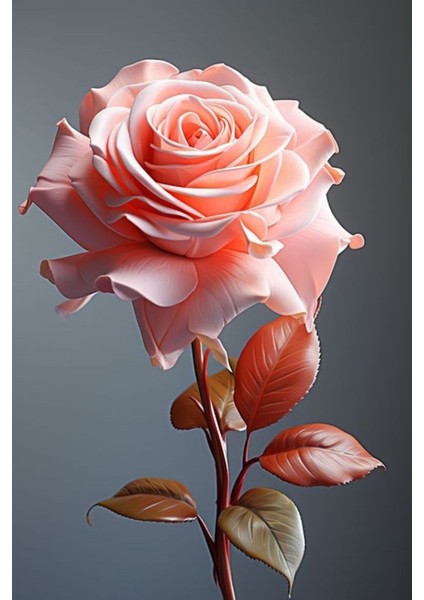 Pembe Gül Kanvas Tablo Canvas Duvar Ev Salon Dekarasyon Süsü Ölçü Seçmeyi Unutmayınız :) fiyatları
