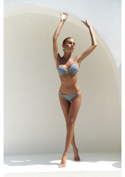 Ayunah Zincir Detay Mavi Bikini Altı