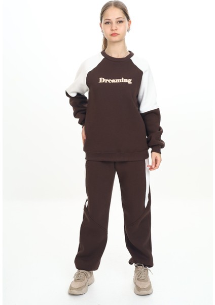 Kız Çocuk Nakışlı Eşofman Takım