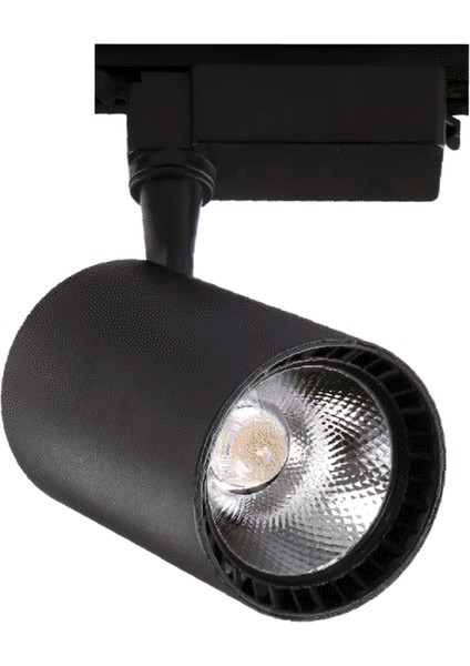 30W Siyah Kasa LED Ray Spot - Ilık Beyaz LED Aydınlatma