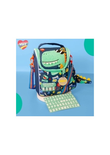 Dıno Matara Gözlü Beslenme Çantası