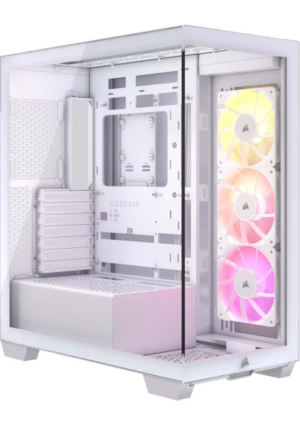 3500X Mid Tower Kasa 4XRS120 Fan Pwm 4in1 Fan Kablosu & Rgb Kablo + RM850E 80+ Gold Modular Psu Bundle – Beyaz Bilgisayar Kasaları (CC-9900048-EU)