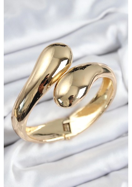 Pirinç Sarmal Model Gold Renk Kadın Kelepçe - TJ-BB7564