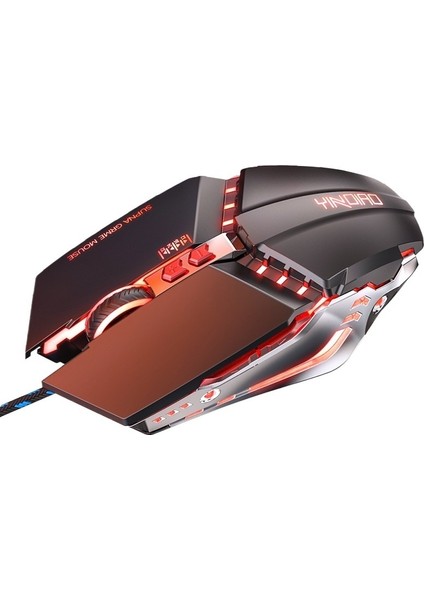 E-Spor Mekanik Sessiz Kablolu Gaming Mouse Bilgisayar Aksesuarları Ofis Faresi (Yurt Dışından)
