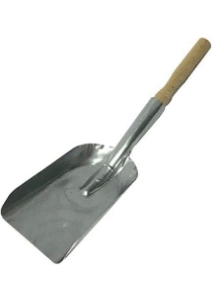 Metal Küçük - Dar Galvaniz Kürek Ahşap Saplı (4887)