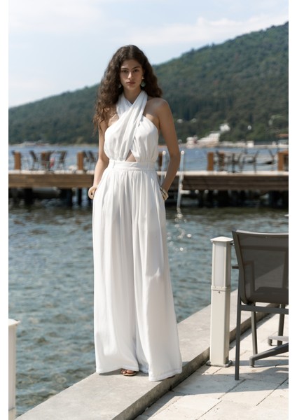 Lios Pencere Detay Ekru Uzun Tulum