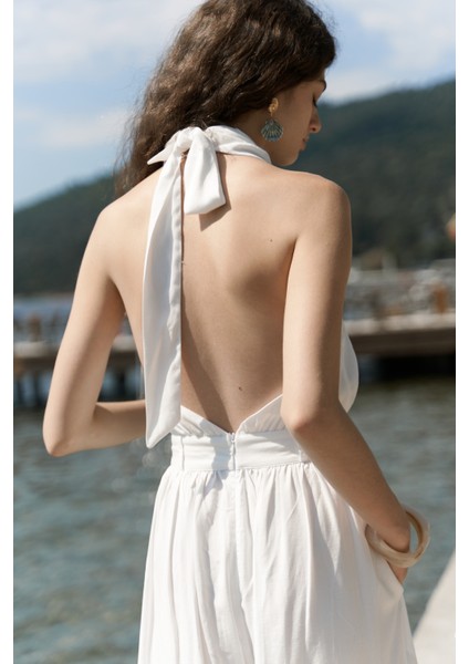 Lios Pencere Detay Ekru Uzun Tulum