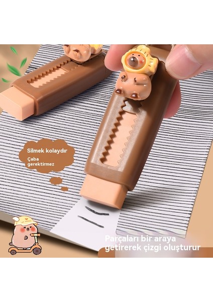 5 Adet Kapibala Silgi Ilkokul Öğrencileri Için Özel, Talaş Olmadan Temiz Değiştirme Silme (Yurt Dışından) fırsatları