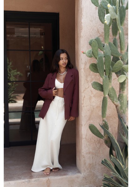 Brenna Bordo Keten Blazer