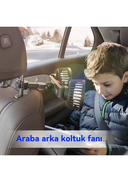 USB Ev Araba Çift Kullanımlı Yaz Araba Çift Kafa Katlanır Fan (Yurt Dışından) fiyatları